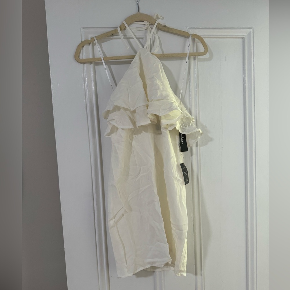 Lulus white dress new with tags